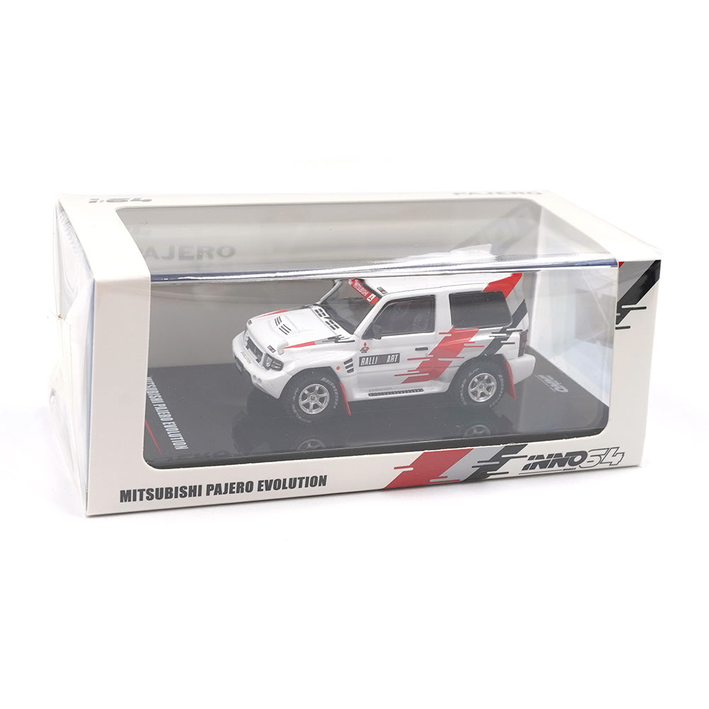 Inno Models Inno64 Mitsubishi Pajero Evolution "RALLIART" White
