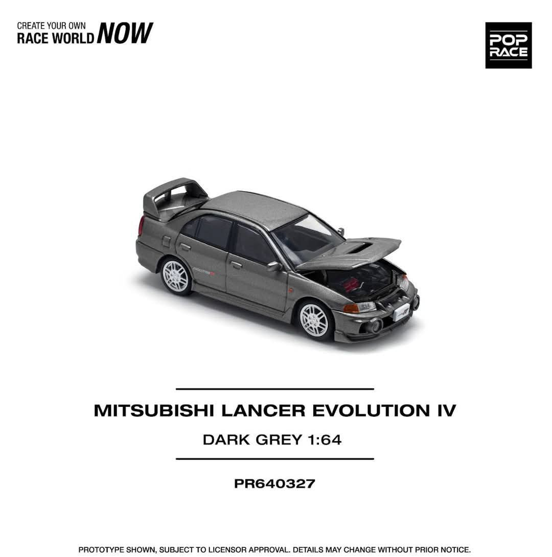 *Pre-Order* Pop Race Mitsubishi Lancer Evolution IV - Dark Grey