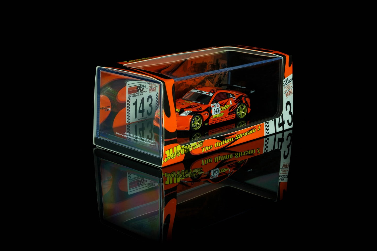 *Pre-Order* MotorHelix M63851 Nissan Fairlady Z ”Option Stream Z“ ‘02 Orange
