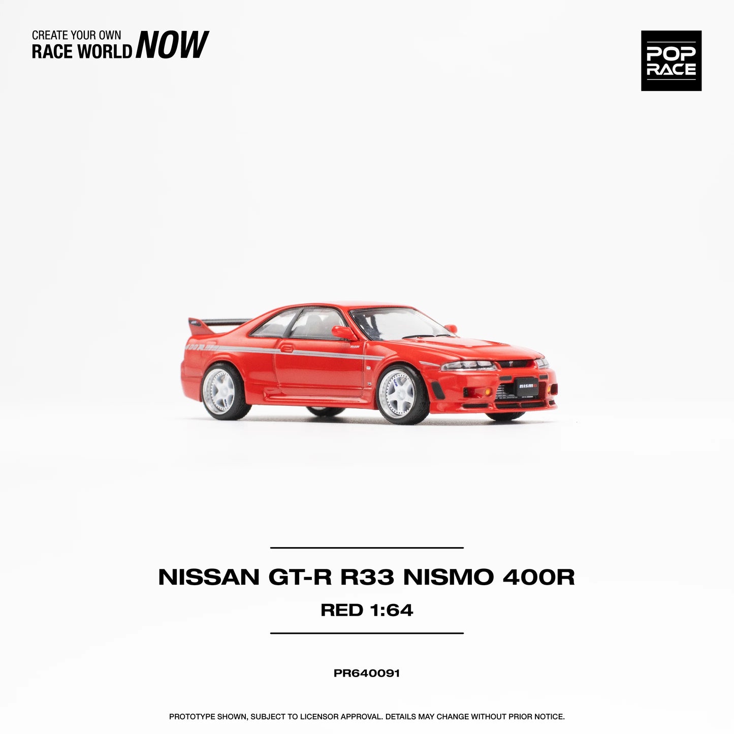 Pop Race Nissan GT-R R33 NISMO 400R Red