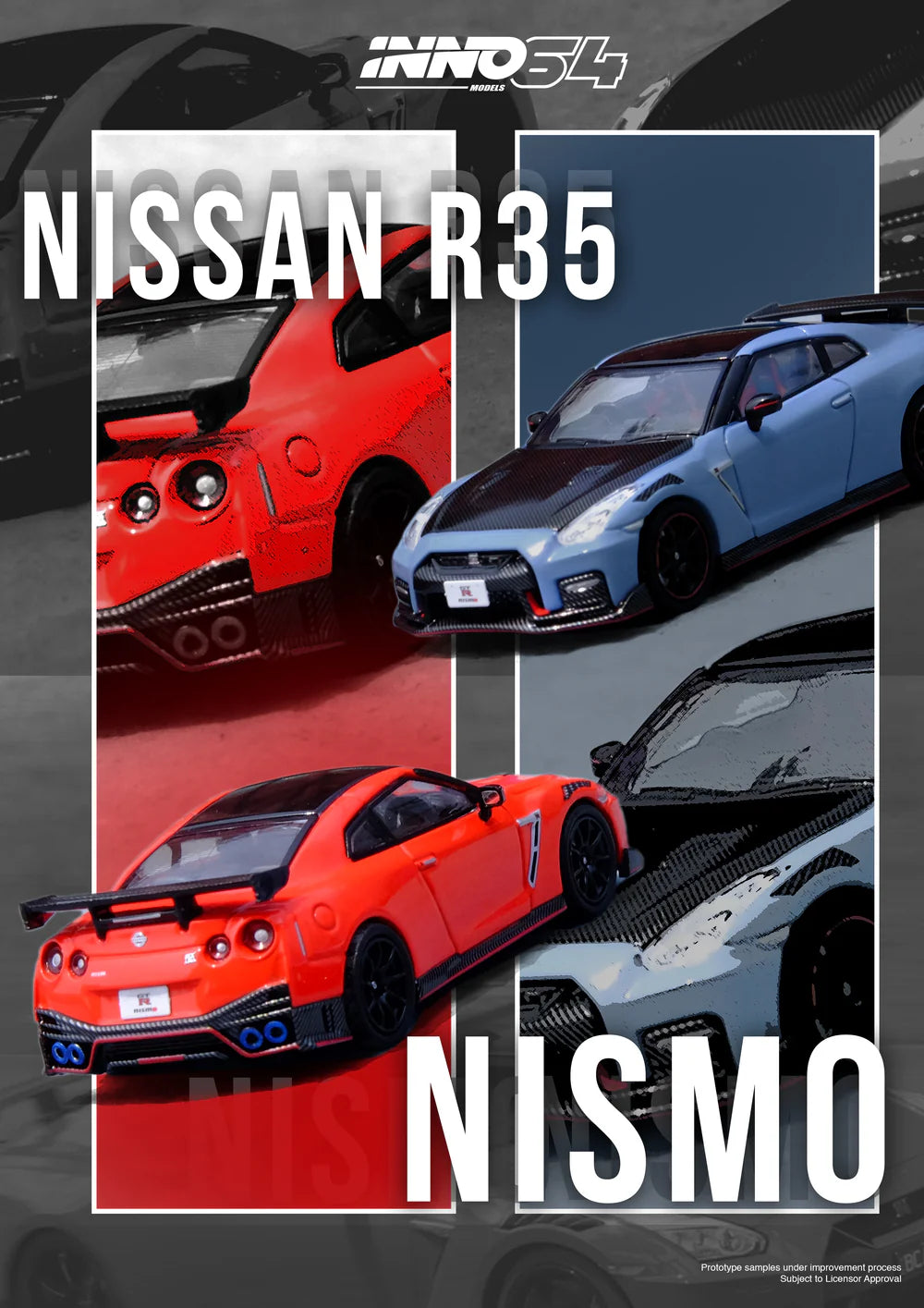 INNO Models INNO64 Nissan GT-R (R35) NISMO - Red