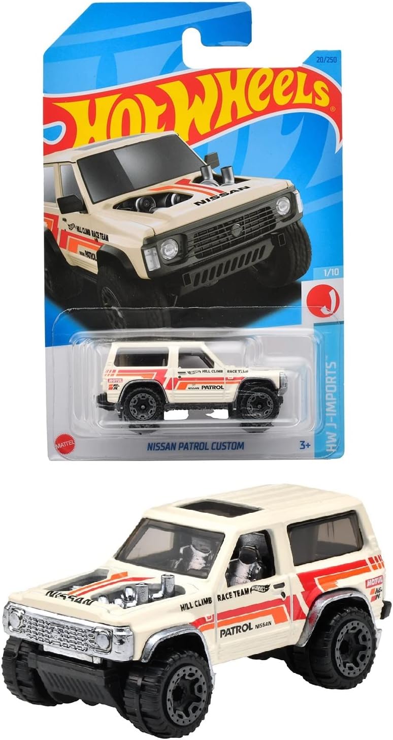 Hot Wheels HW J-Imports 1/10 Nissan Patrol Custom (White) - Japanese Stock