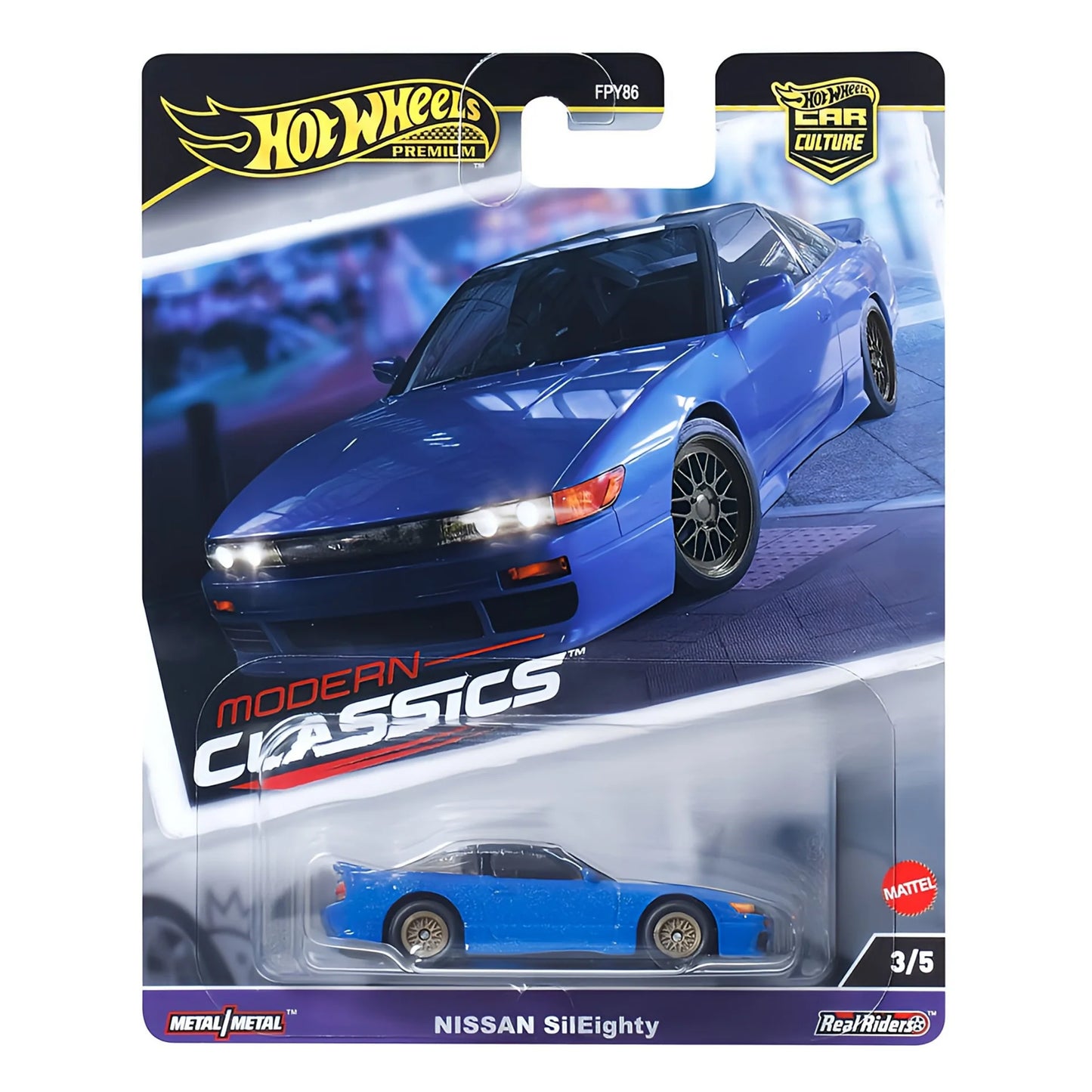 Hot Wheels Premium Car Culture Modern Classics 3/5 - Nissan SilEighty - Japanese Stock