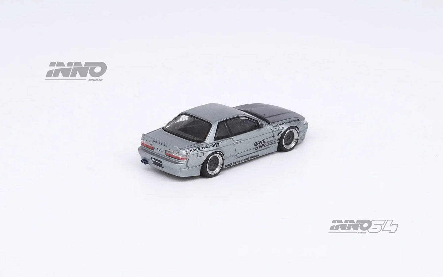 Inno Models Inno64 Nissan Silvia S13 (V1) “Pandem / Rocket Bunny” Silver