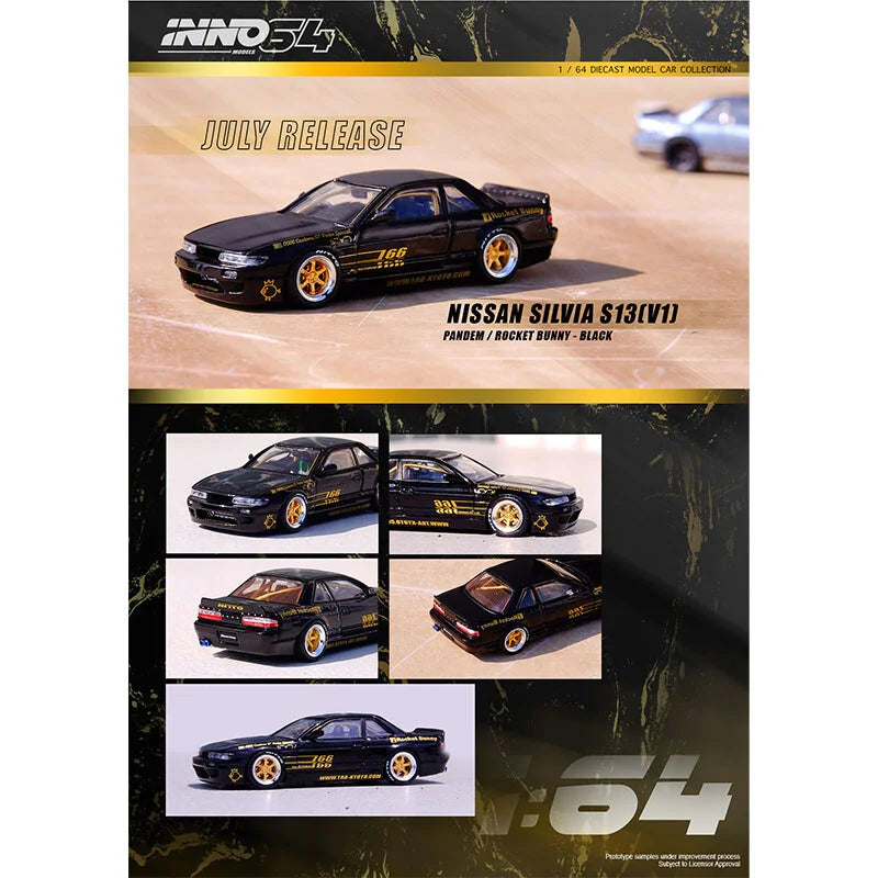 Inno Models Inno64 Nissan Silvia S13 (V1) "Pandem / Rocket Bunny" Black