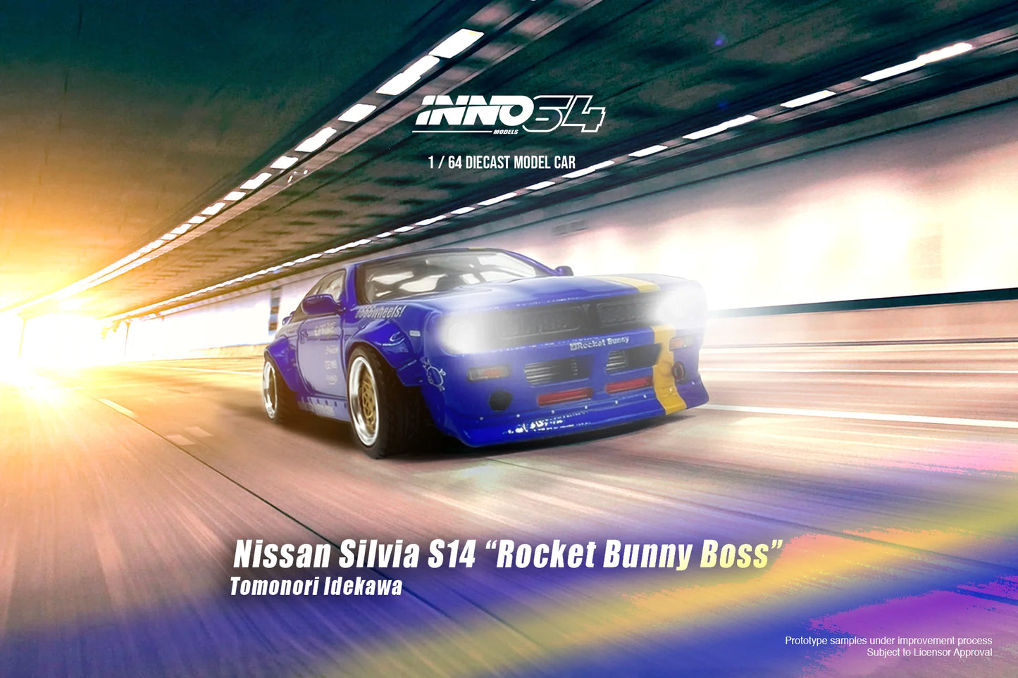 Inno Models Inno64 Nissan Silvia S14 "Rocket Bunny Boss" Tomonori Idekawa