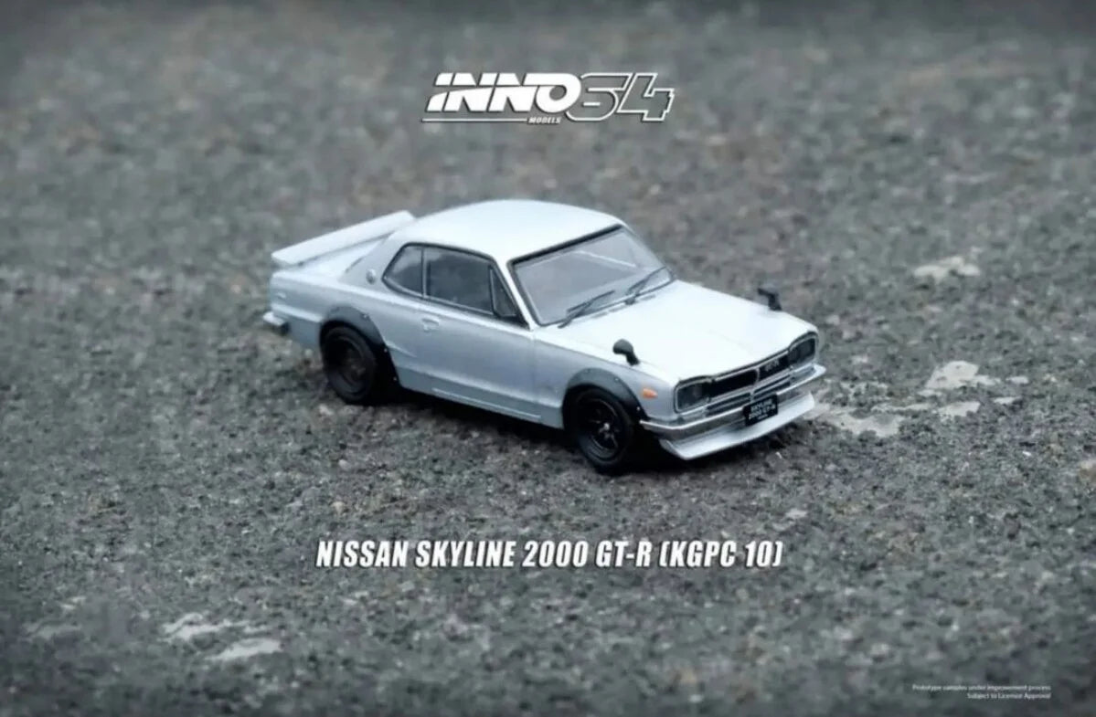 Inno Models Inno64 Nissan Skyline 2000 GT-R (Silver) (KPGC10)
