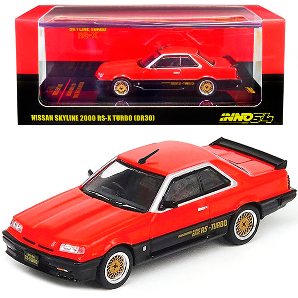 Inno Models Inno64 Nissan Skyline 2000 RS-X Turbo (DR30) Red/Black