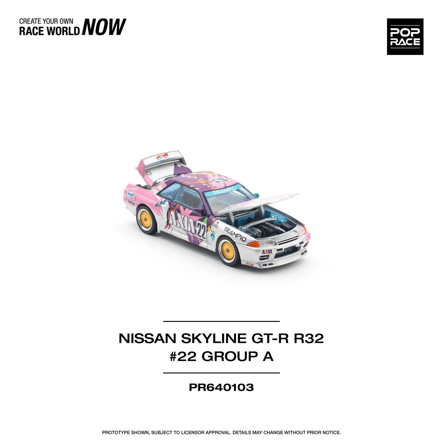 Pop Race Skyline GT-R R32 JTC 1991 Group A #22 AXIA