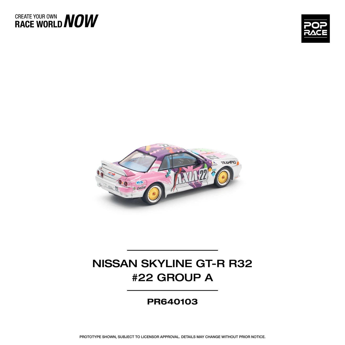 Pop Race Skyline GT-R R32 JTC 1991 Group A #22 AXIA