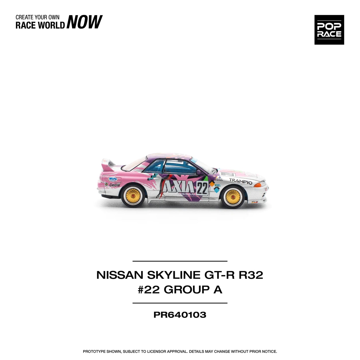 Pop Race Skyline GT-R R32 JTC 1991 Group A #22 AXIA