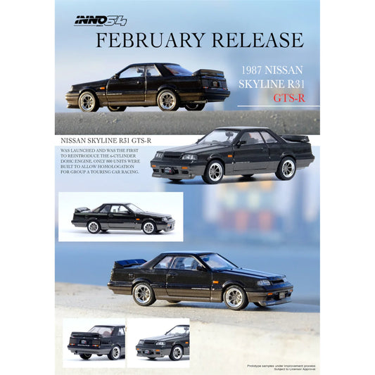 Inno Models Inno64 Nissan Skyline GTS-R (R31) Dark Blue
