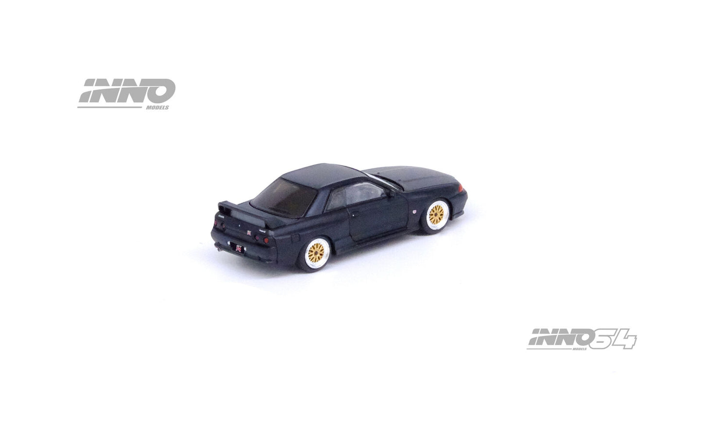 Inno Models Inno64 Nissan Skyline GT-R (R32) Matt Black - The Diecast Company Special Edition