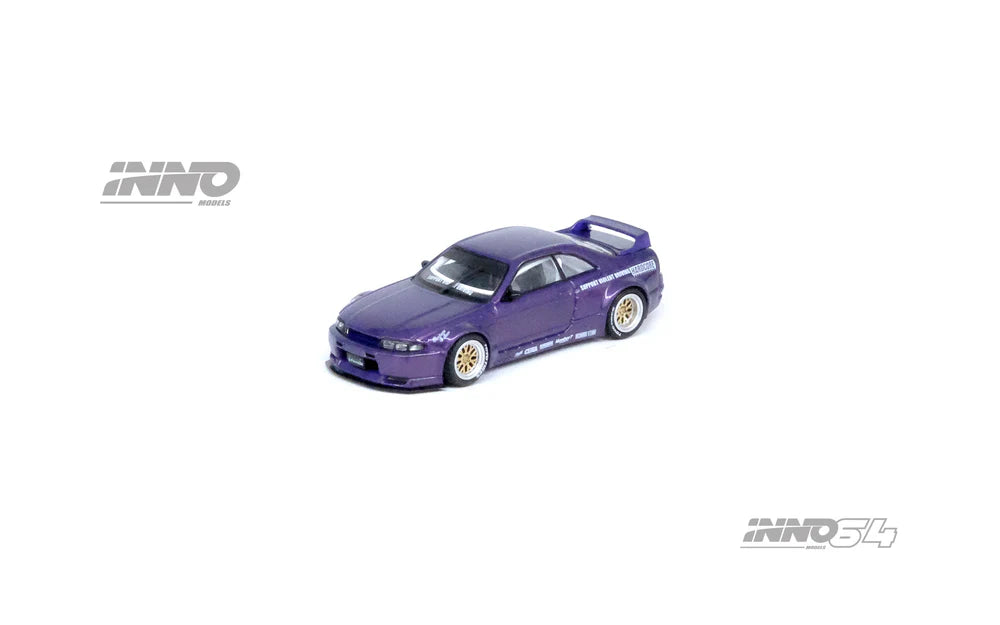 INNO Models INNO64 Nissan Skyline GT-R (R33) "Pandem / Rocket Bunny" - Purple