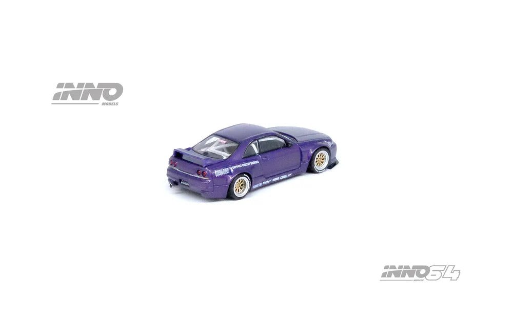 INNO Models INNO64 Nissan Skyline GT-R (R33) "Pandem / Rocket Bunny" - Purple