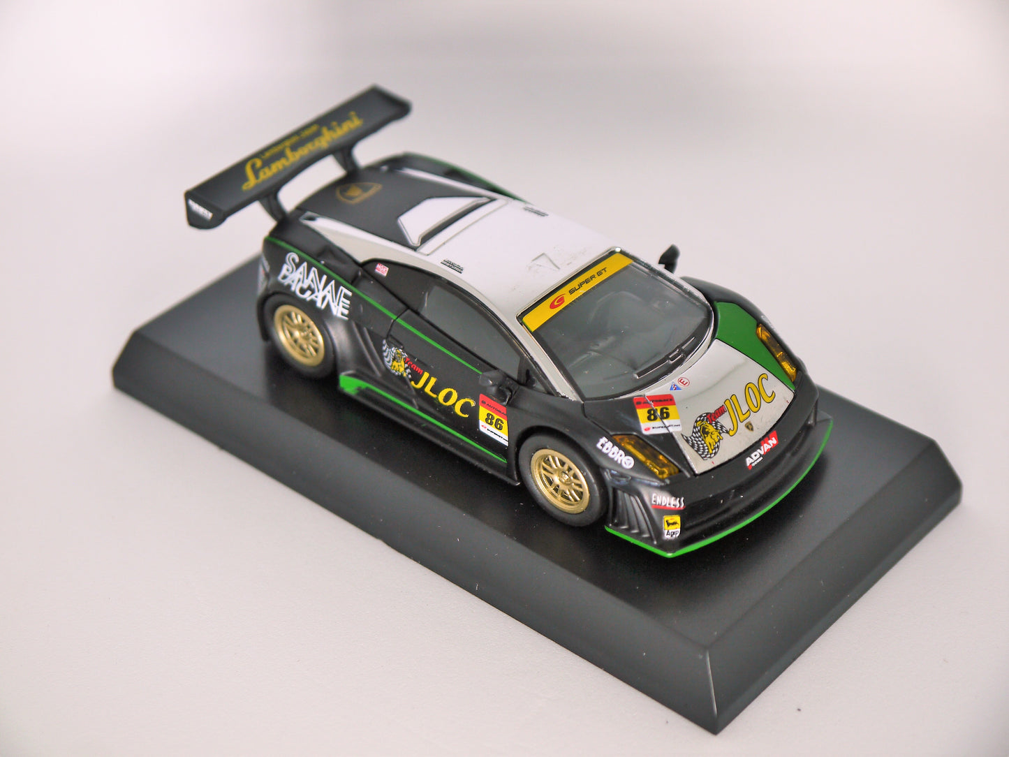 Kyosho Lamborghini Minicar Collection IV No.86 Gallardo RG-3 (Green/Black/Silver)