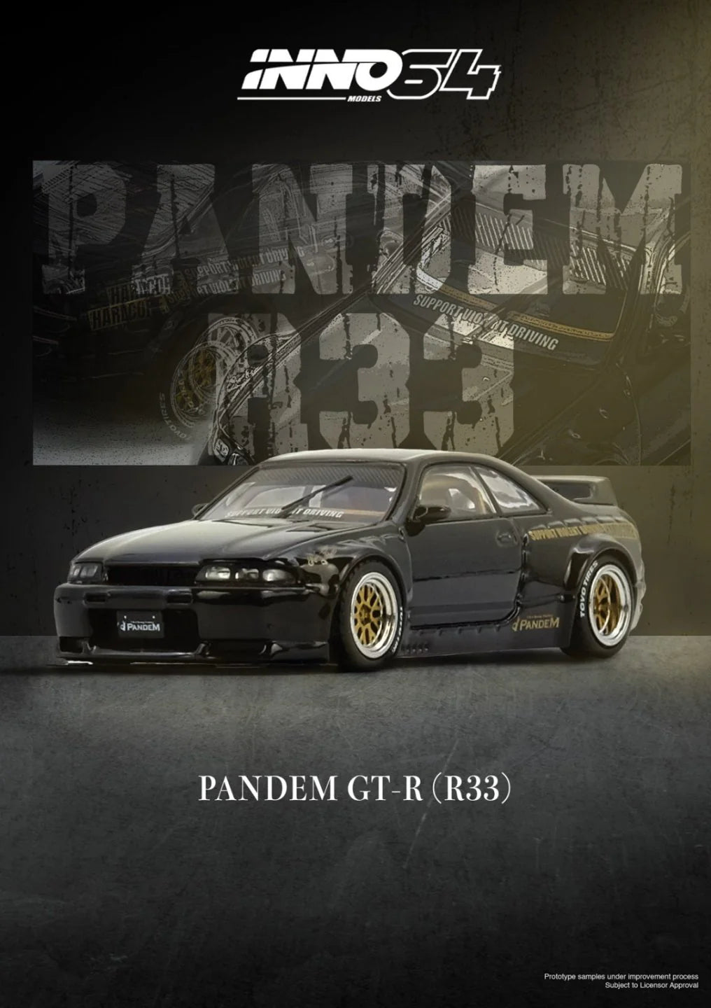 *Pre-Order* INNO Models INNO64 PANDEM GT-R (BCNR33) Black
