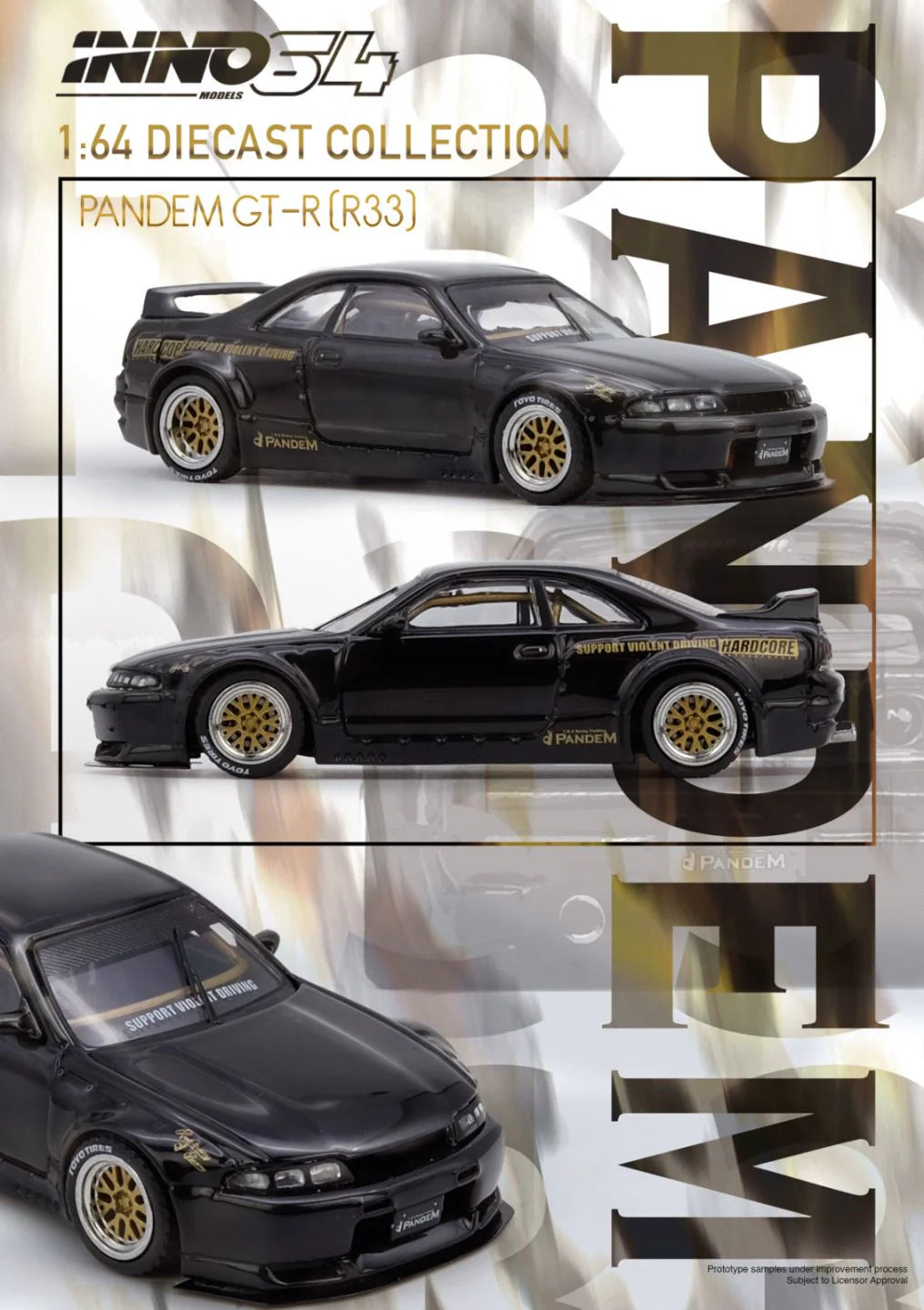 *Pre-Order* INNO Models INNO64 PANDEM GT-R (BCNR33) Black
