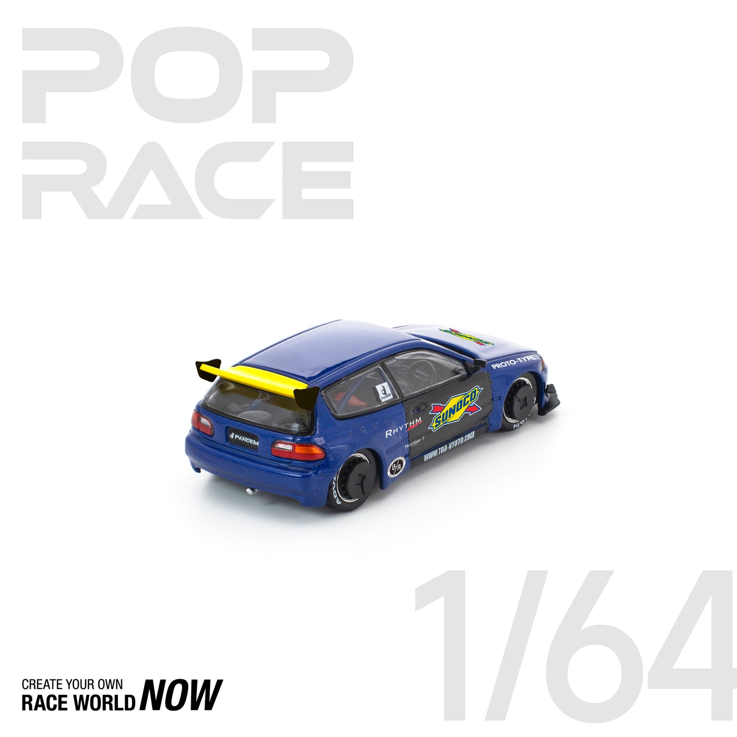 *Pre-Order* Pop Race Pandem Civic EG6 Blue/Black
