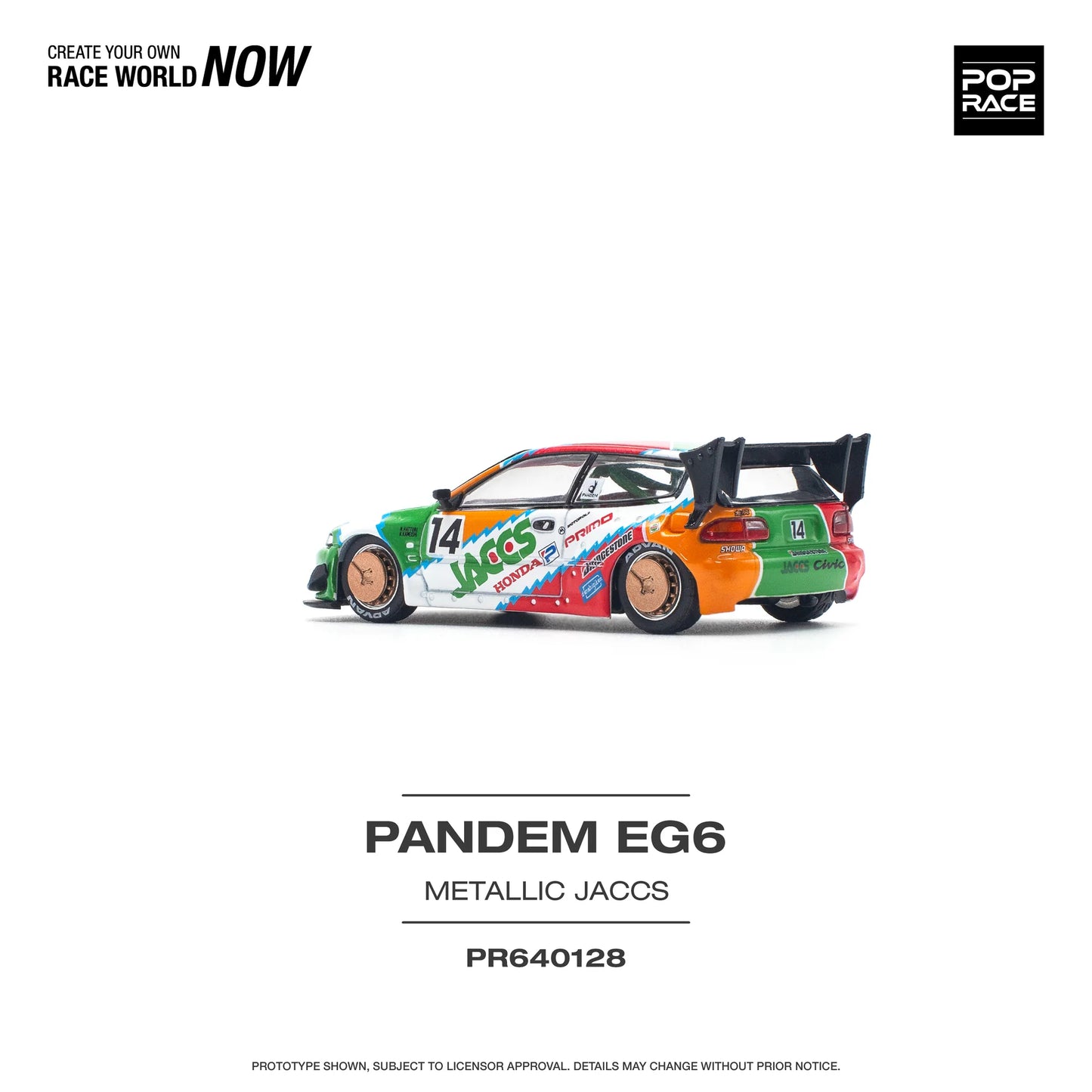 Pop Race Pandem Civic EG6 Metallic JACCS