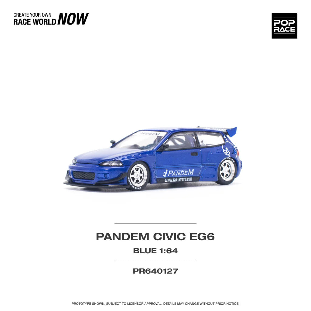 Pop Race Pandem Civic EG6 v1.5 Metallic Blue