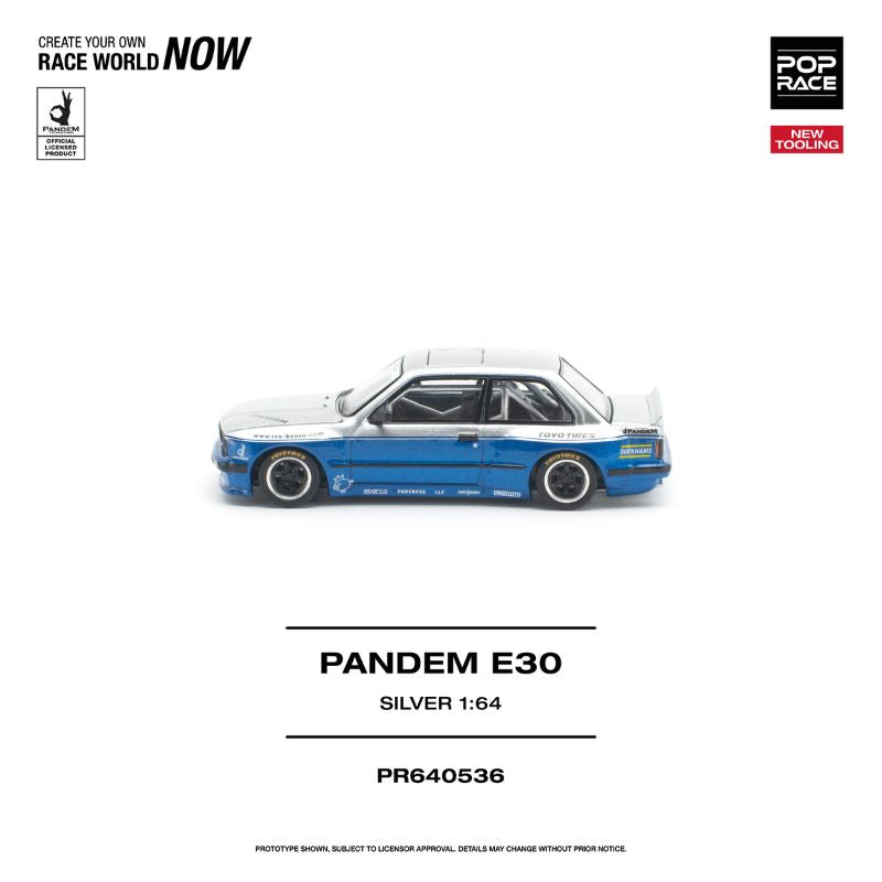 *Pre-Order* Pop Race - Pandem E30 Silver