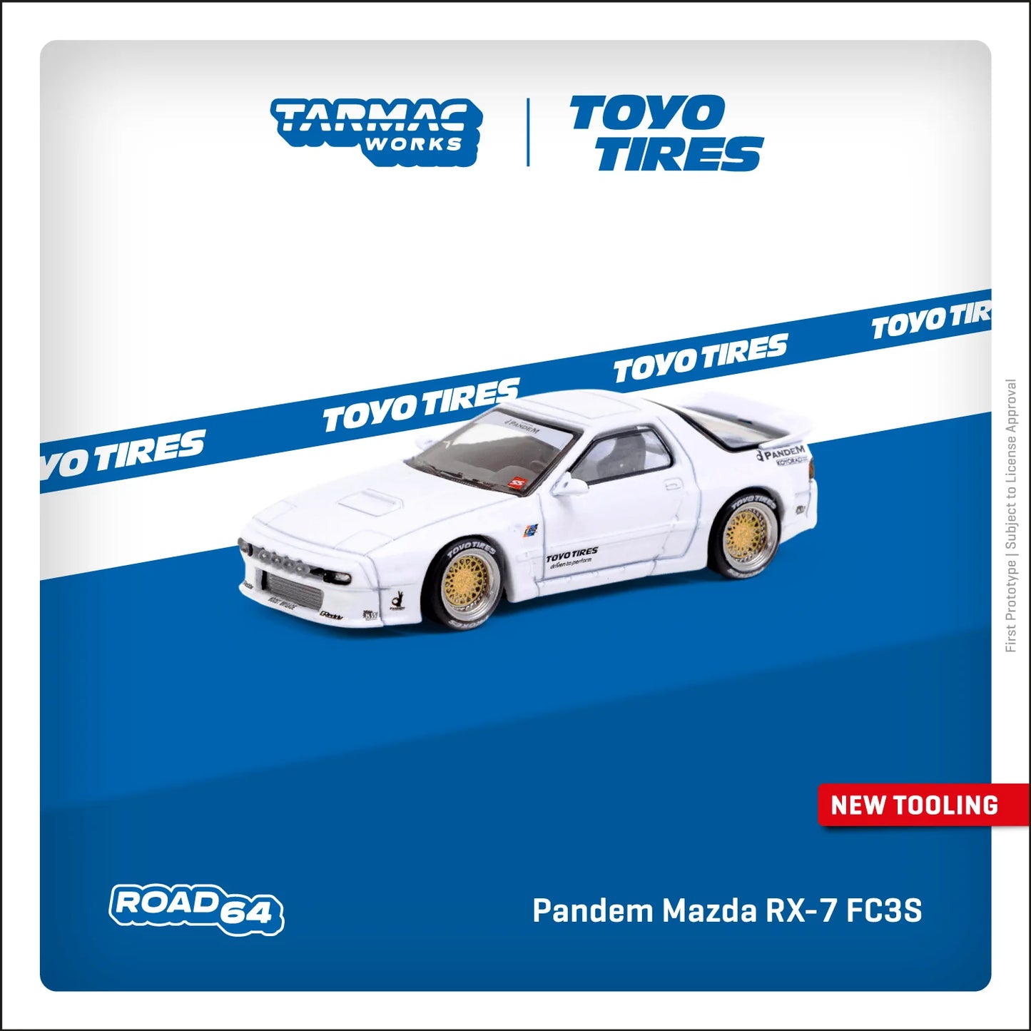 Tarmac Works Pandem Mazda RX-7 FC3S (White)