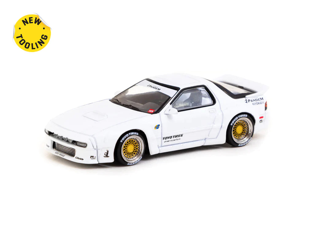 Tarmac Works Pandem Mazda RX-7 FC3S (White)