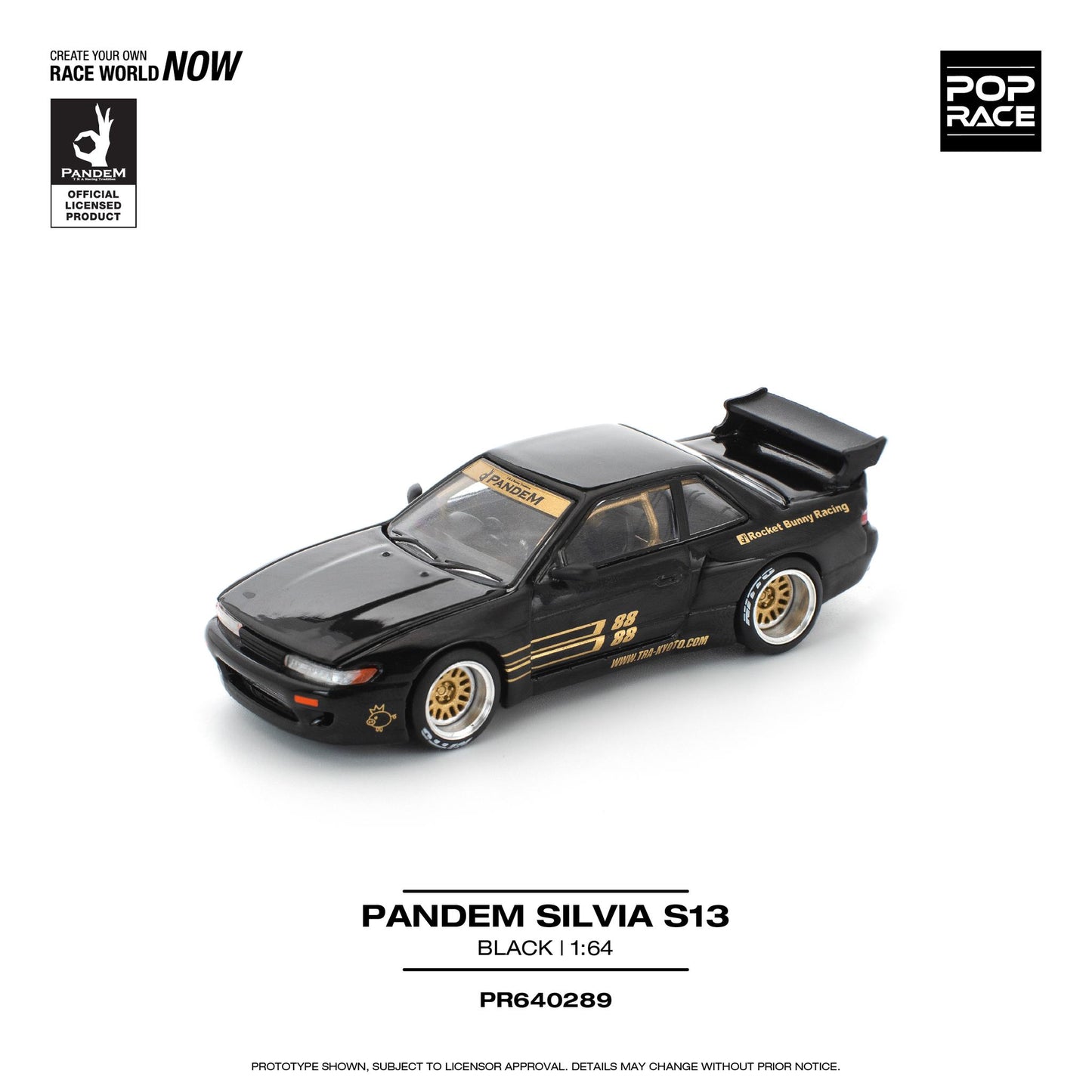 *Pre-Order* Pop Race Pandem SILVIA S13 - Black