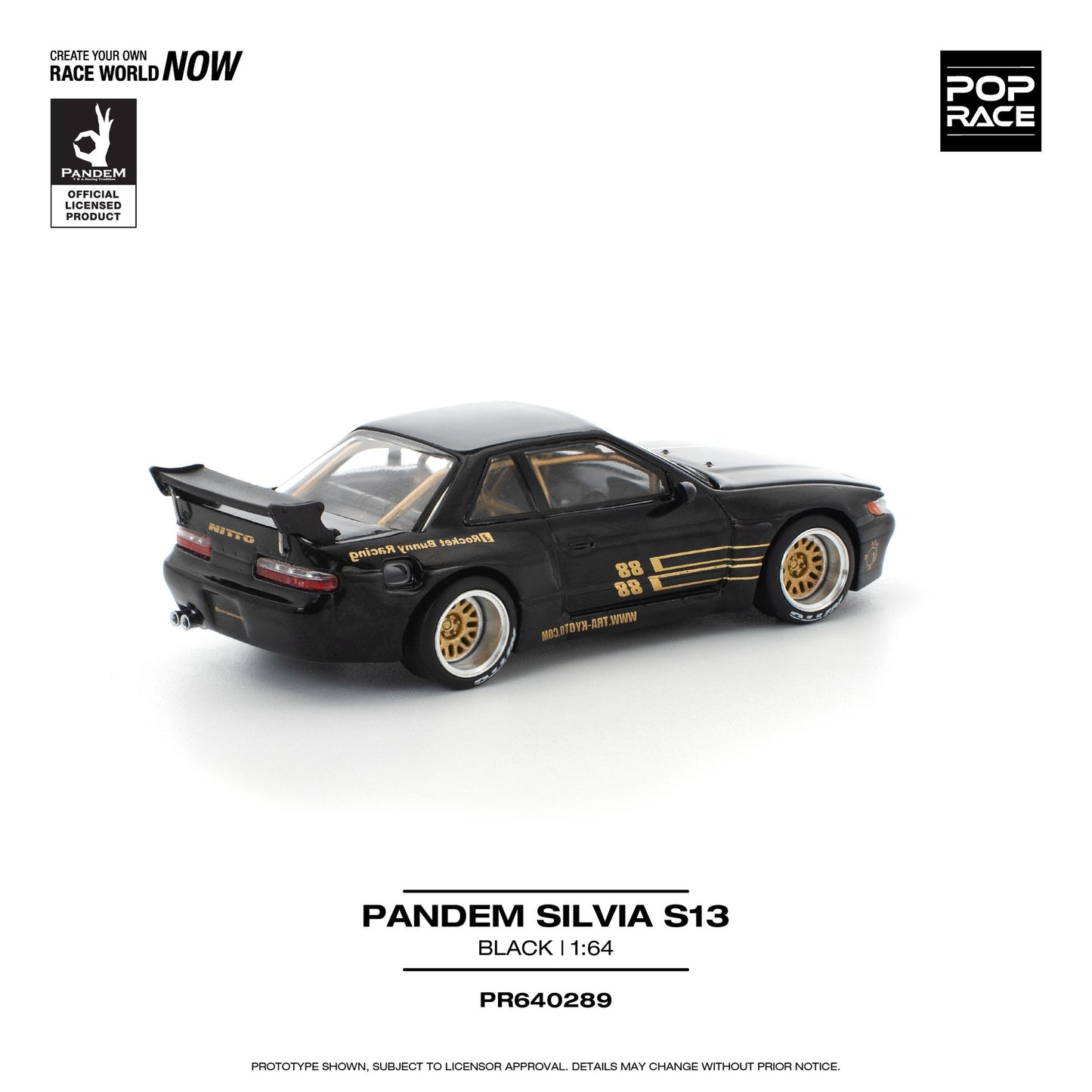 *Pre-Order* Pop Race Pandem SILVIA S13 - Black
