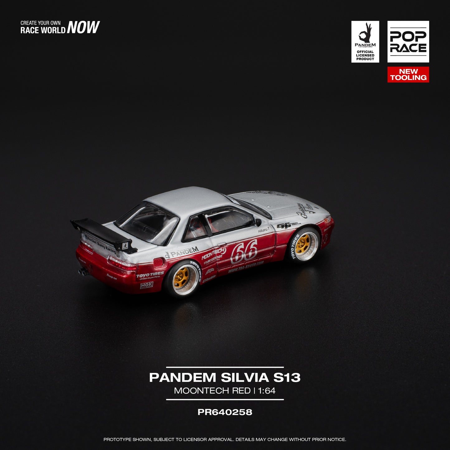 *Pre-Order* Pop Race Pandem SILVIA S13 - MOONTECH RED