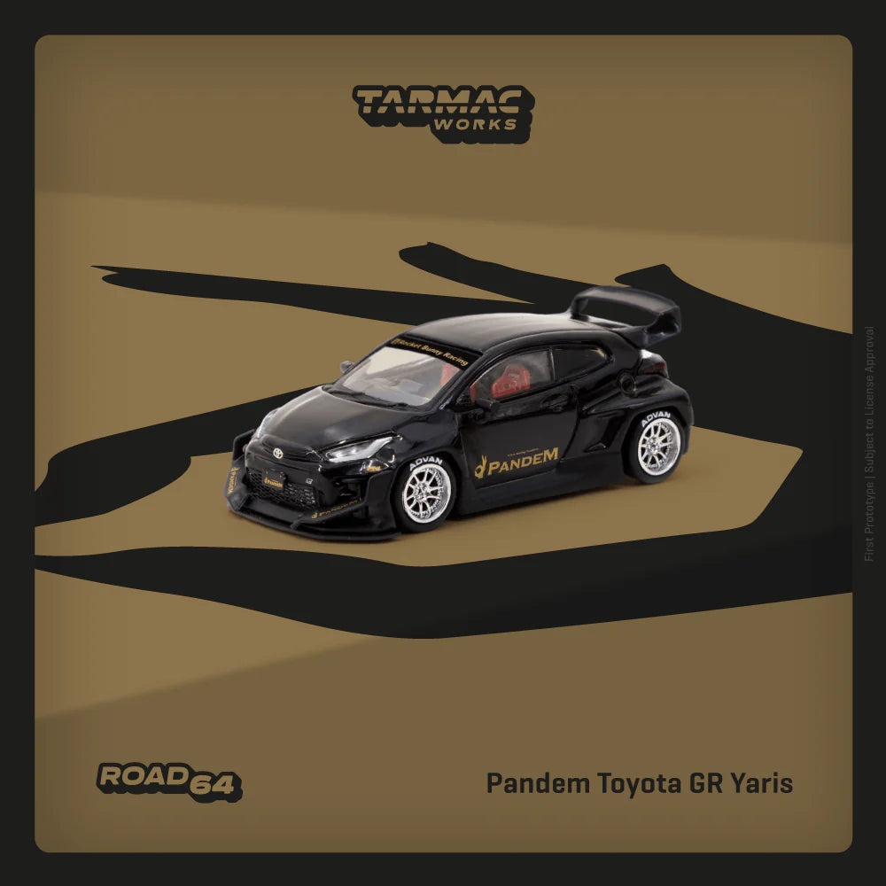 Tarmac Works Pandem Toyota GR Yaris Black