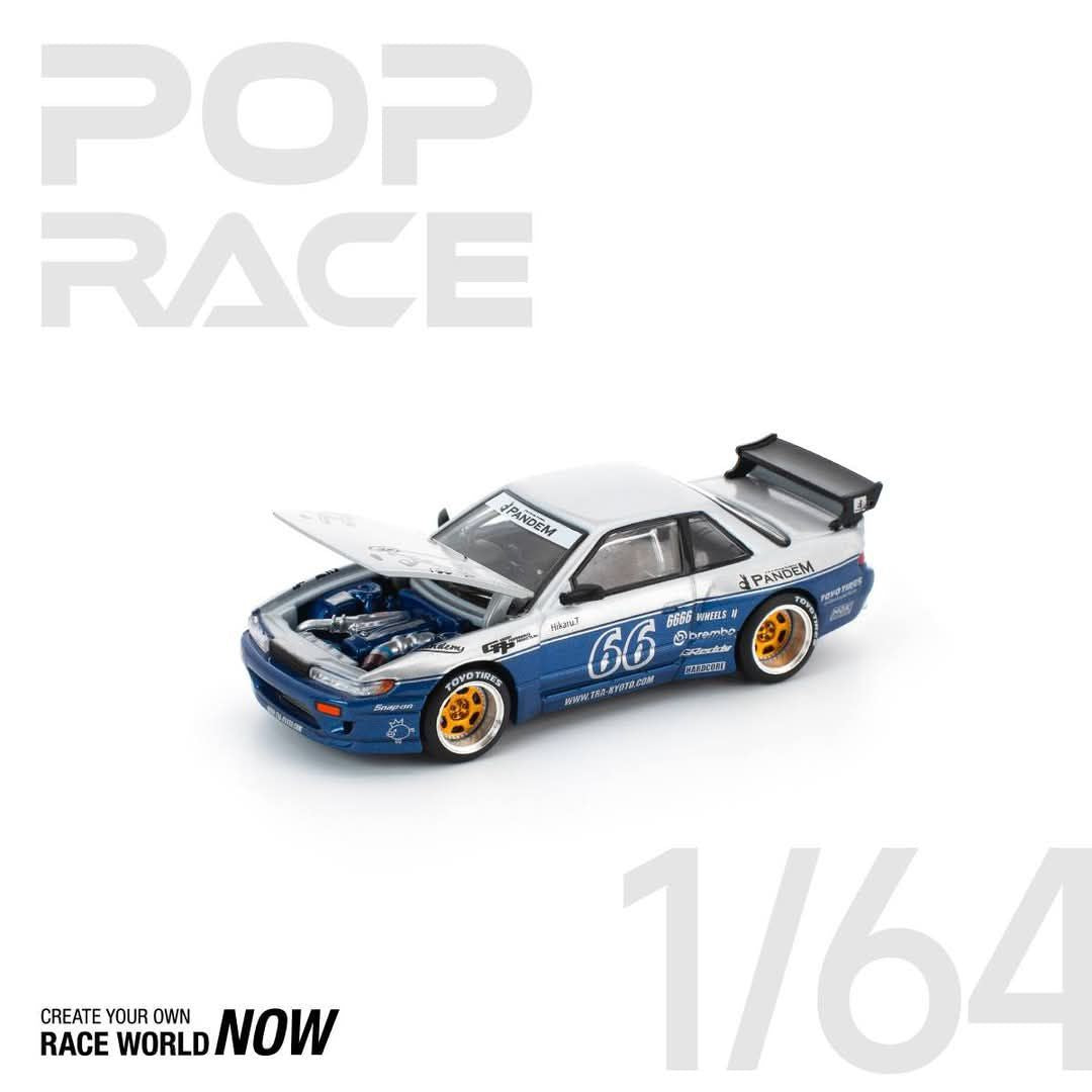 *Pre-Order* Pop Race Pandem SILVIA S13 - MOONTECH BLUE