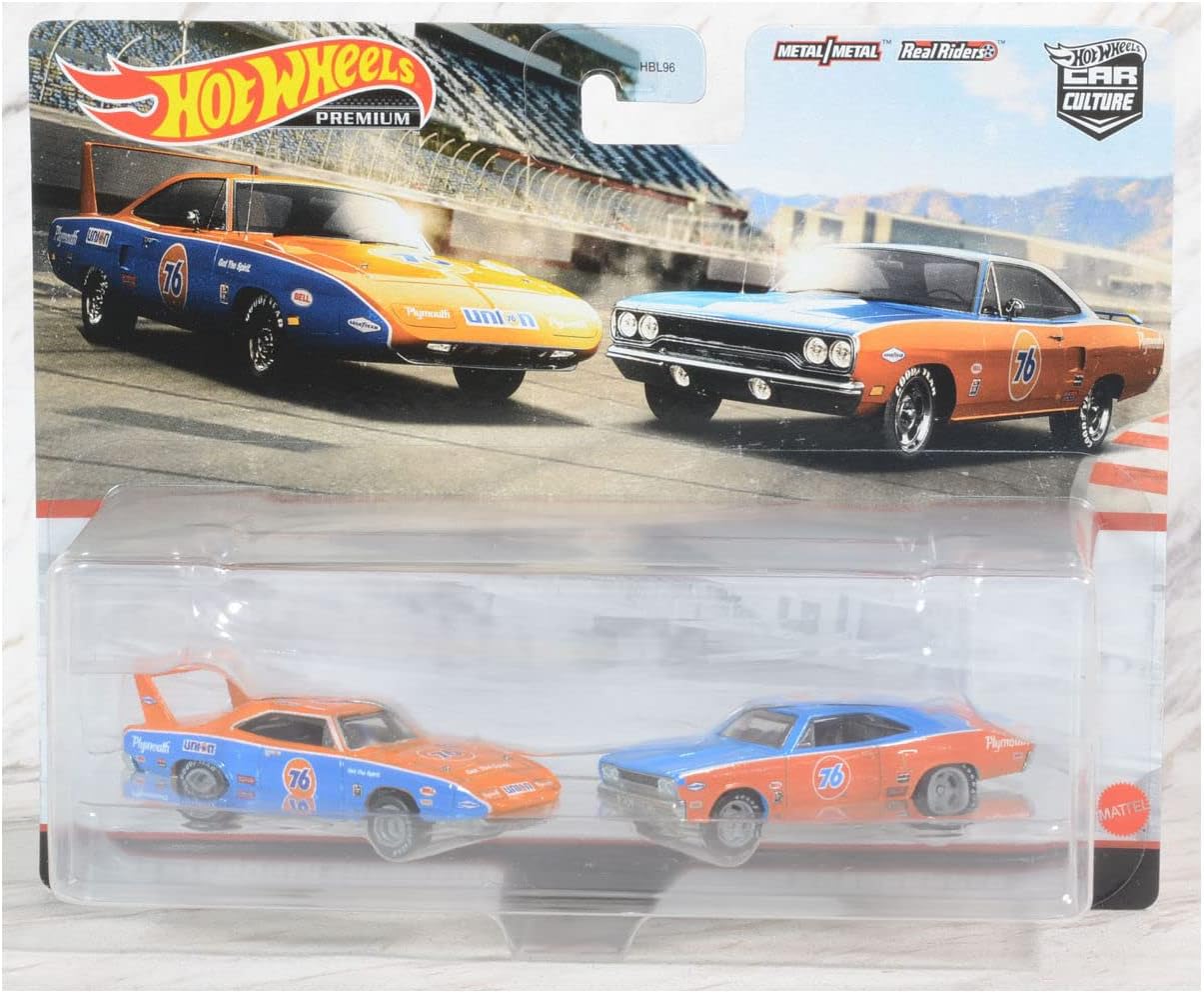 Hot Wheels Premium Car Culture '70 Plymouth Superbird & '70 Roadrunner (Twin Pack) - Japanese Stock