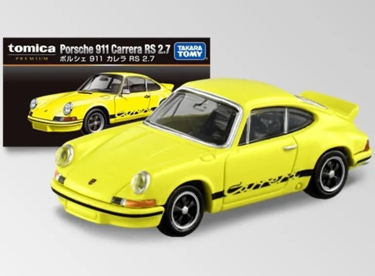 Tomica Premium Porsche 911 Carrera RS 2.7 Yellow Mini Toy Sensei