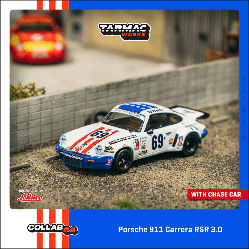 *Pre-Order* Tarmac Works Porsche 911 Carrera RSR 3.0 24h Le Mans 1975 #69