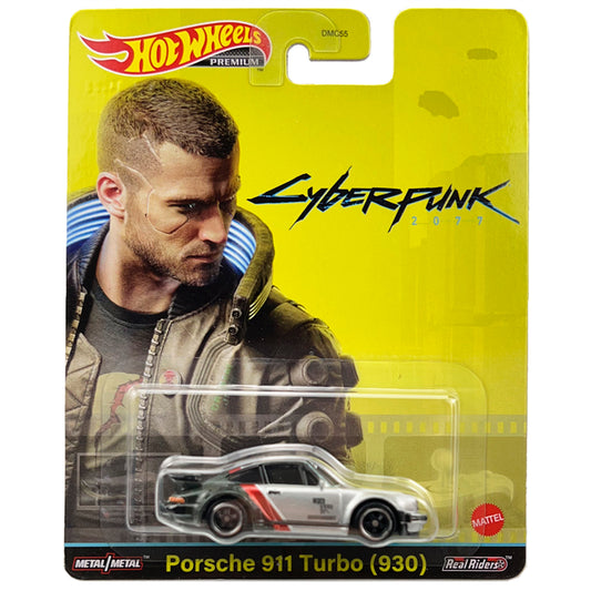 Hot Wheels Premium Cyberpunk 2077 Porsche 911 Turbo (930) - Japanese Stock