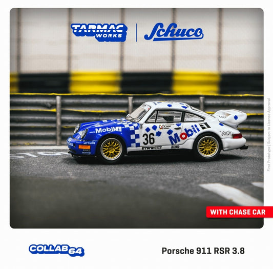 Tarmac Works x Schuco Porsche 911 RSR 3.8 24h of SPA 1993 #36 Winner