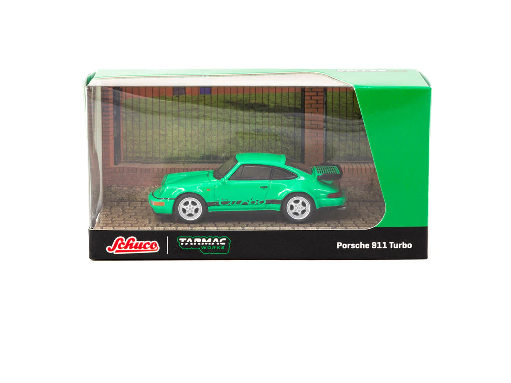 Tarmac Works x Schuco Porsche 911 Turbo Green