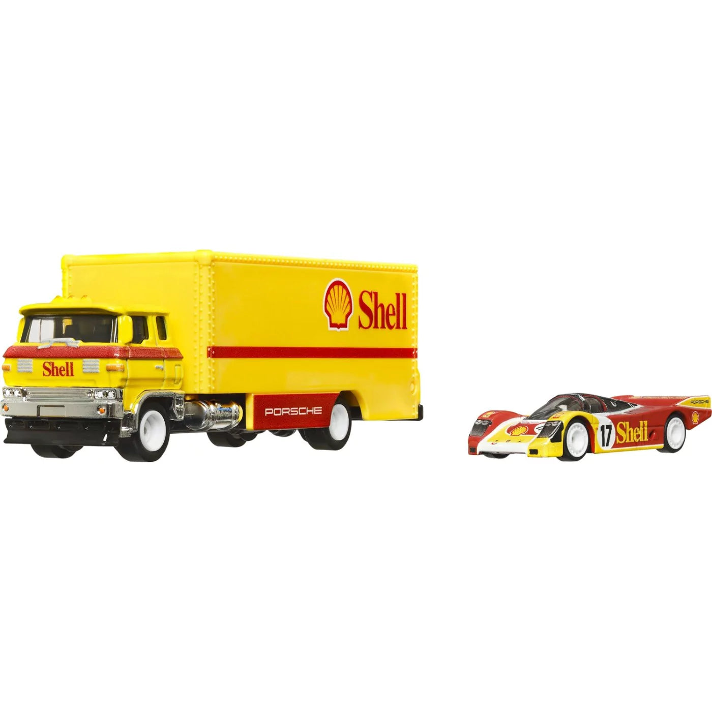 Hot Wheels Premium Car Culture Team Transport Set #45 - Porsche 962 (Shell) & Sakura Sprinter - Japanese Stock