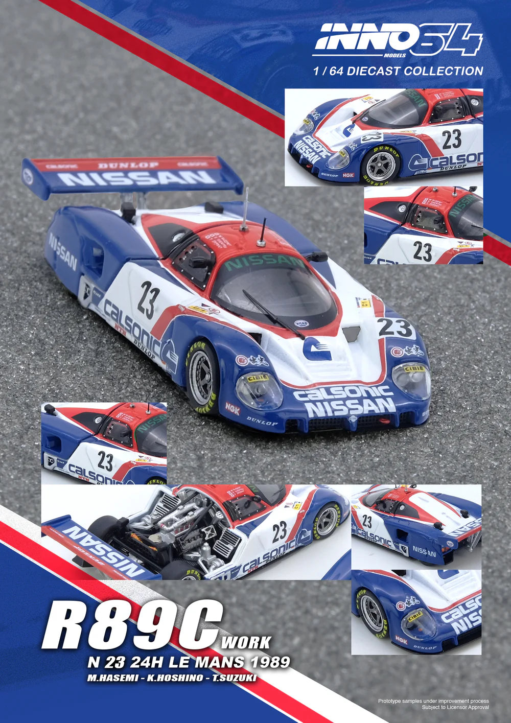 Pre-Order**INNO 1:64 R89C LE MANS 1989 No23 Diecast Model Car Pre-Order**INNO 1:64 R89C LE MANS 1989 No23 Diecast Model Car