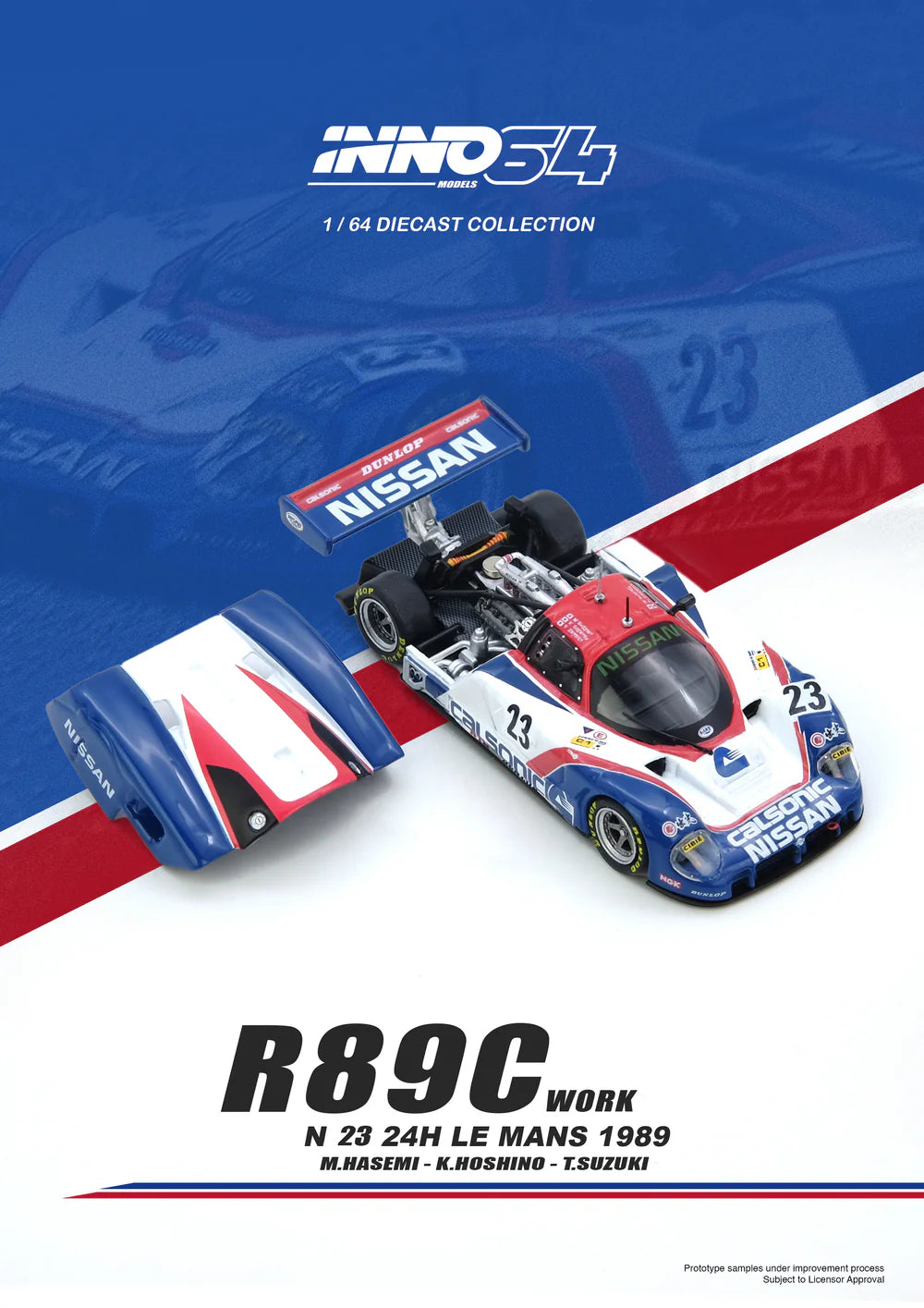 *Pre-Order* INNO Models INNO64 R89C LE MANS 1989 No23 Masahiro Hasemi / Kazuyoshi Hoshino / Toshio Suzuki