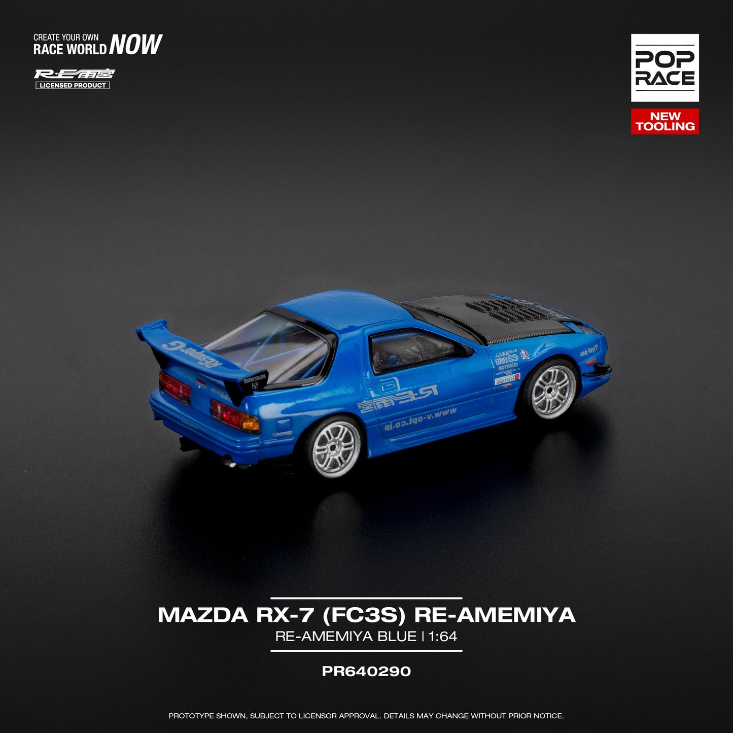 *Pre-Order* Pop Race RX7 (FC3S) RE-Amemiya - RE-Amemiya Blue