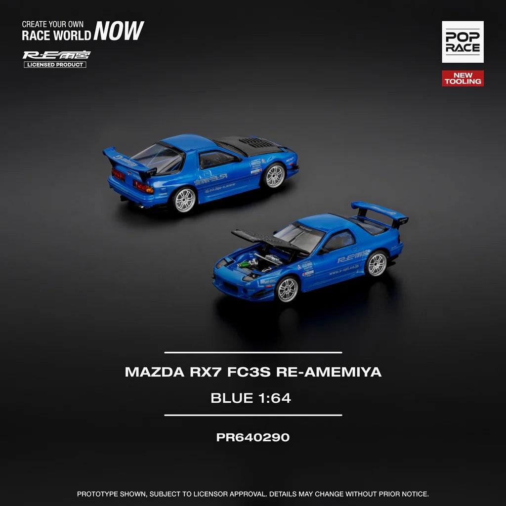 *Pre-Order* Pop Race RX7 (FC3S) RE-Amemiya - RE-Amemiya Blue