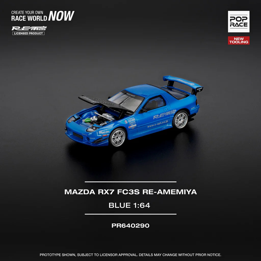 *Pre-Order* Pop Race RX7 (FC3S) RE-Amemiya - RE-Amemiya Blue
