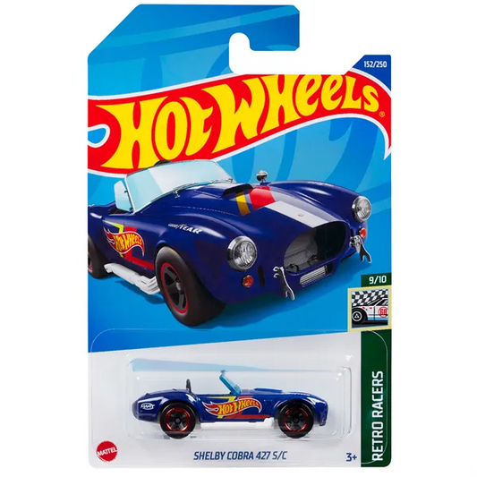 Hot Wheels Retro Racers 9/10 Shelby Cobra 427 S/C (Blue) - Japanese Card