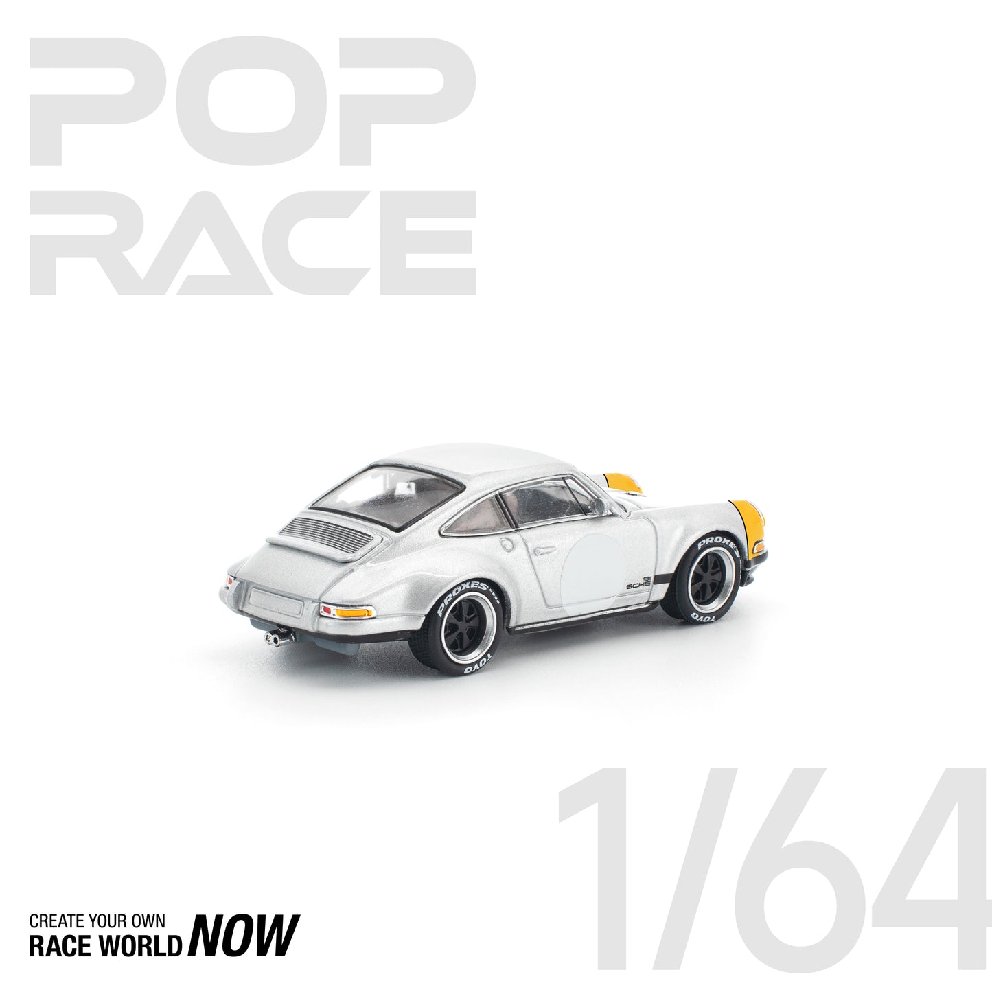 *Pre-Order* Pop Race Singer 911 SCCS HOMAGE Yellow/Silver