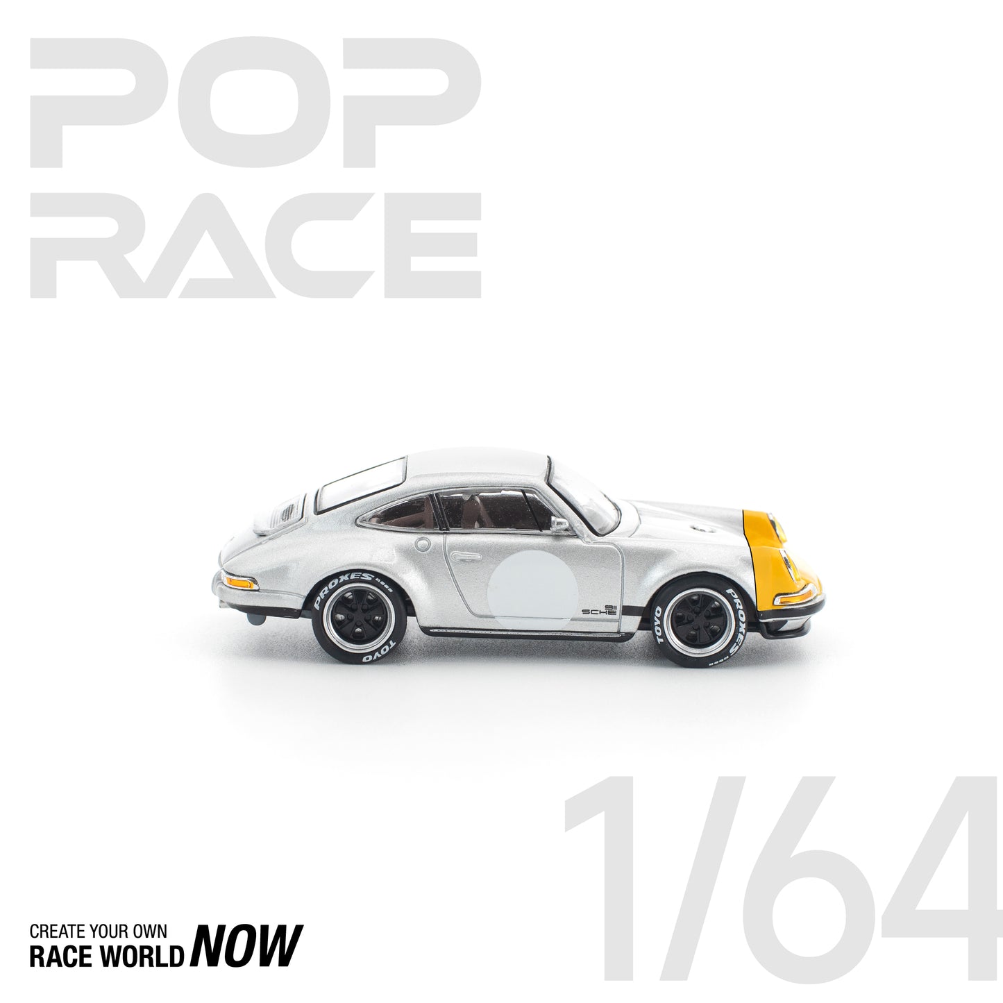 *Pre-Order* Pop Race Singer 911 SCCS HOMAGE Yellow/Silver