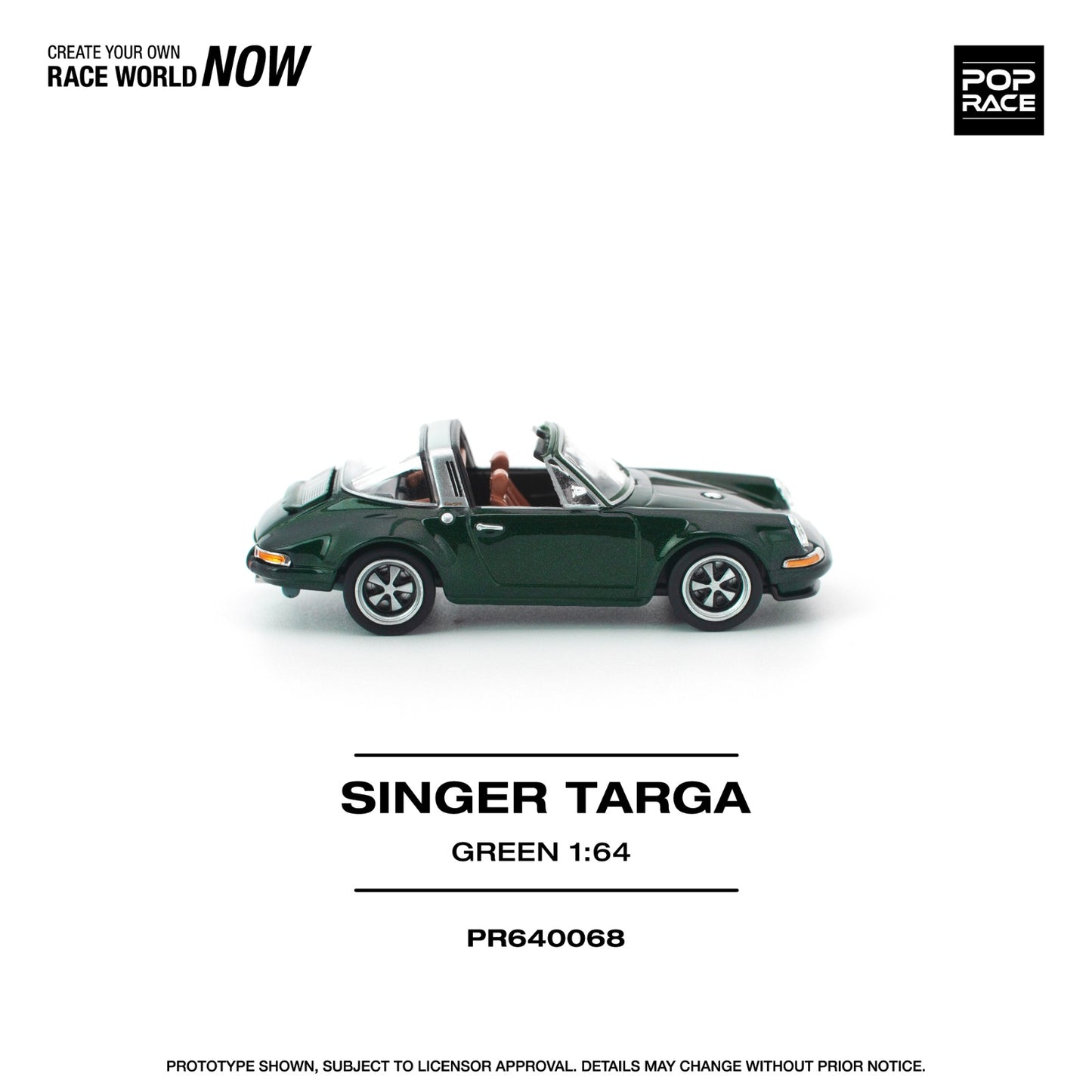 *Pre-Order* Pop Race Singer Targa Green