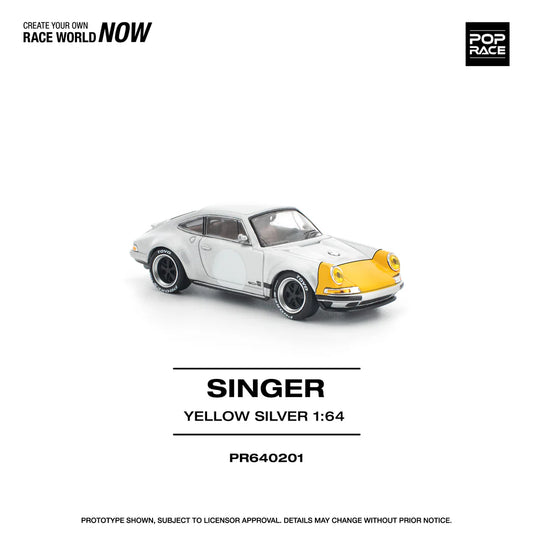 *Pre-Order* Pop Race Singer 911 SCCS HOMAGE Yellow/Silver